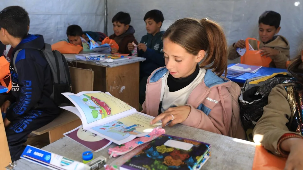 Yafa Relief Furnishes 9 Learning Spaces for 1,800 Children in Gaza